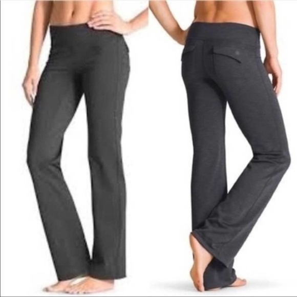 Athleta Fusion Wide Leg Pants Gray S - Picture 1 of 8